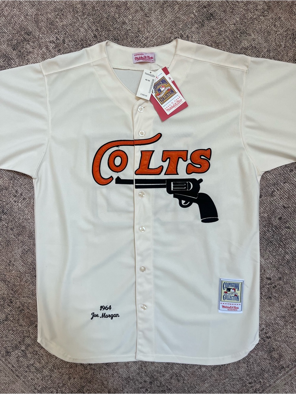 NWT Mitchell & Ness 1964 Houston Colts Joe Morgan Throwback Baseball Jersey XL